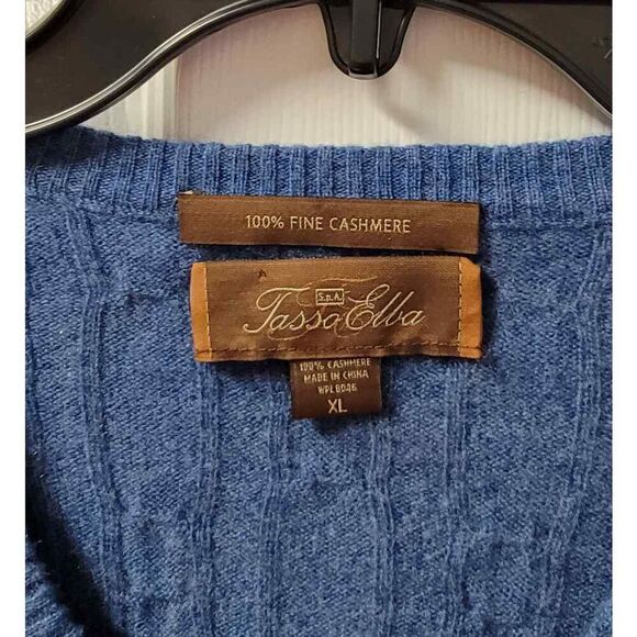 Tasso Elba Men's Cashmere Sweater XL - Picture 6 of 6